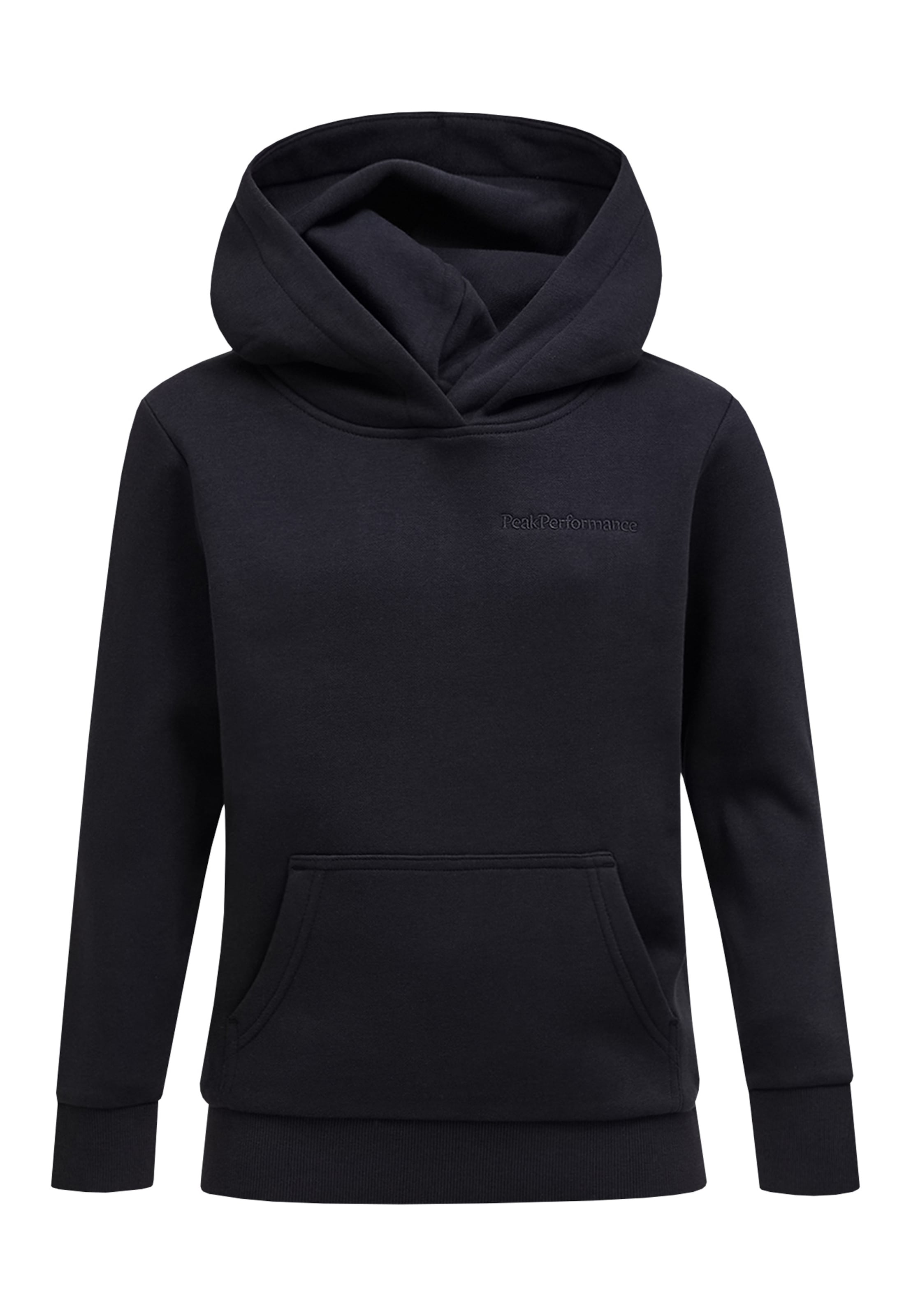 PEAK PERFORMANCE Sportsweatshirt in Zwart: voorkant