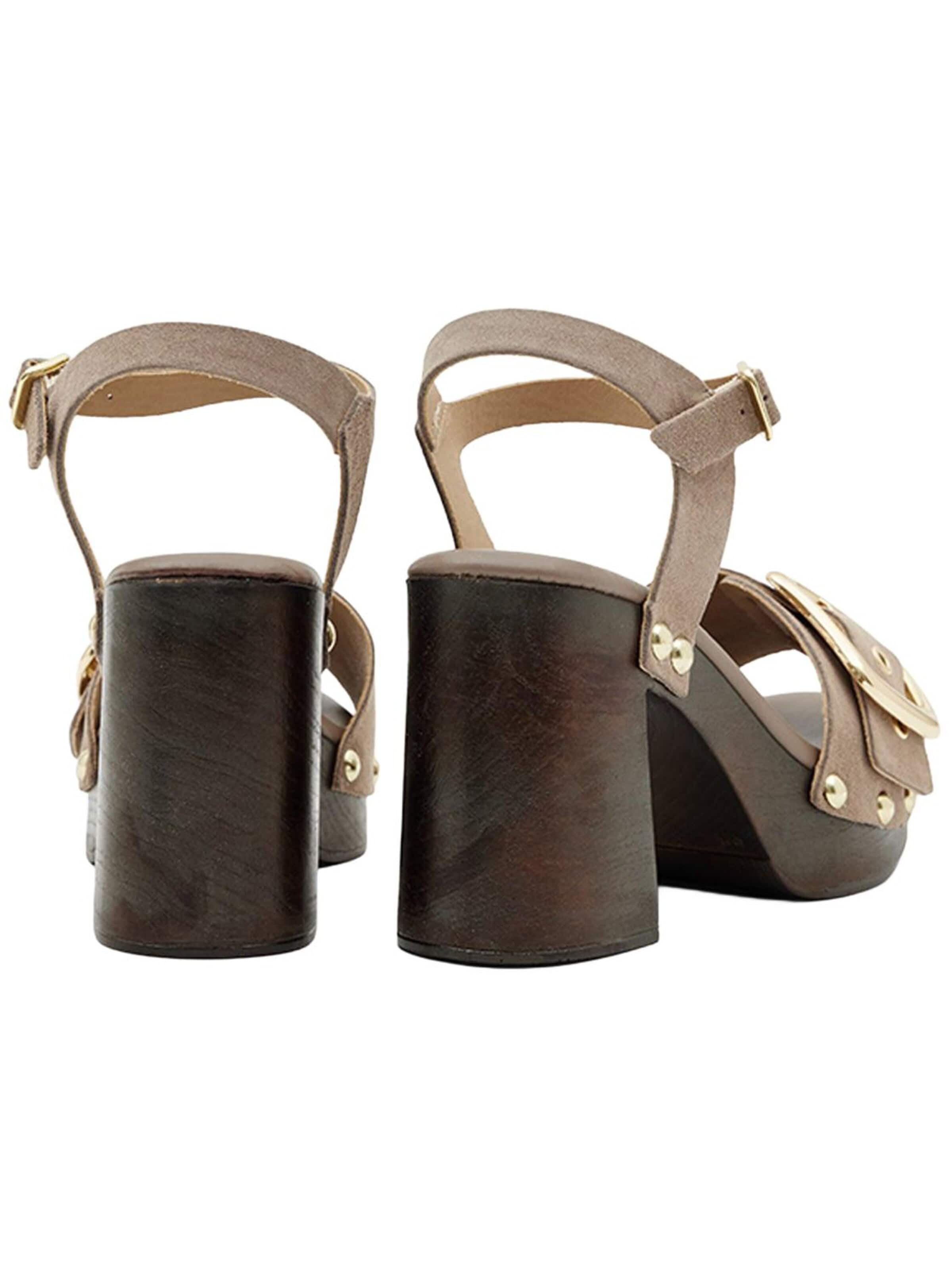 Desa Sandalen met riem 'Plateau-Sandalen' in Grijs