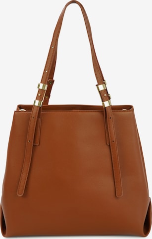 HARPA Shoulder Bag 'Amarald' in Brown: front