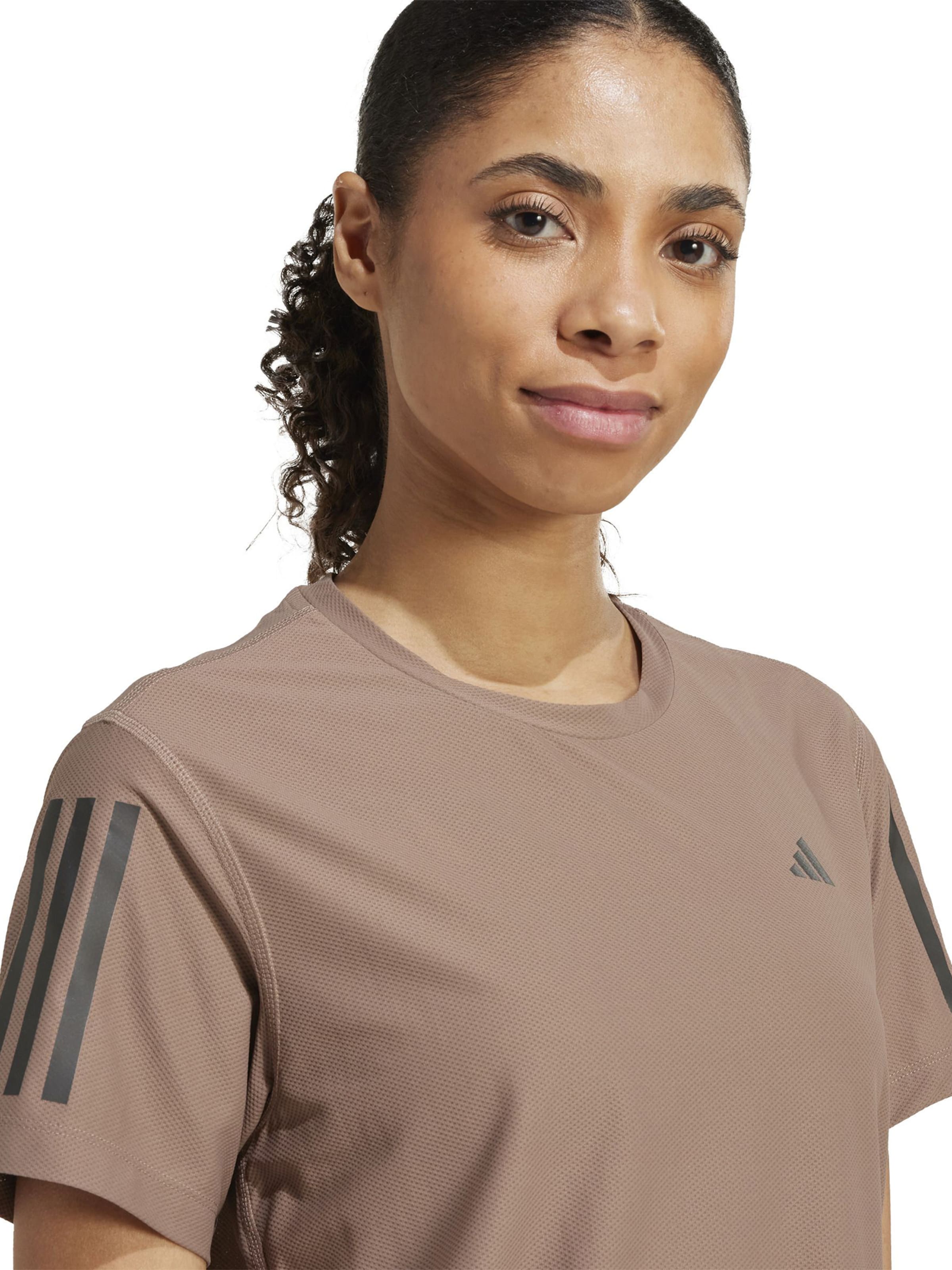 Tricou funcțional 'Own The Run' de la ADIDAS PERFORMANCE pe maro