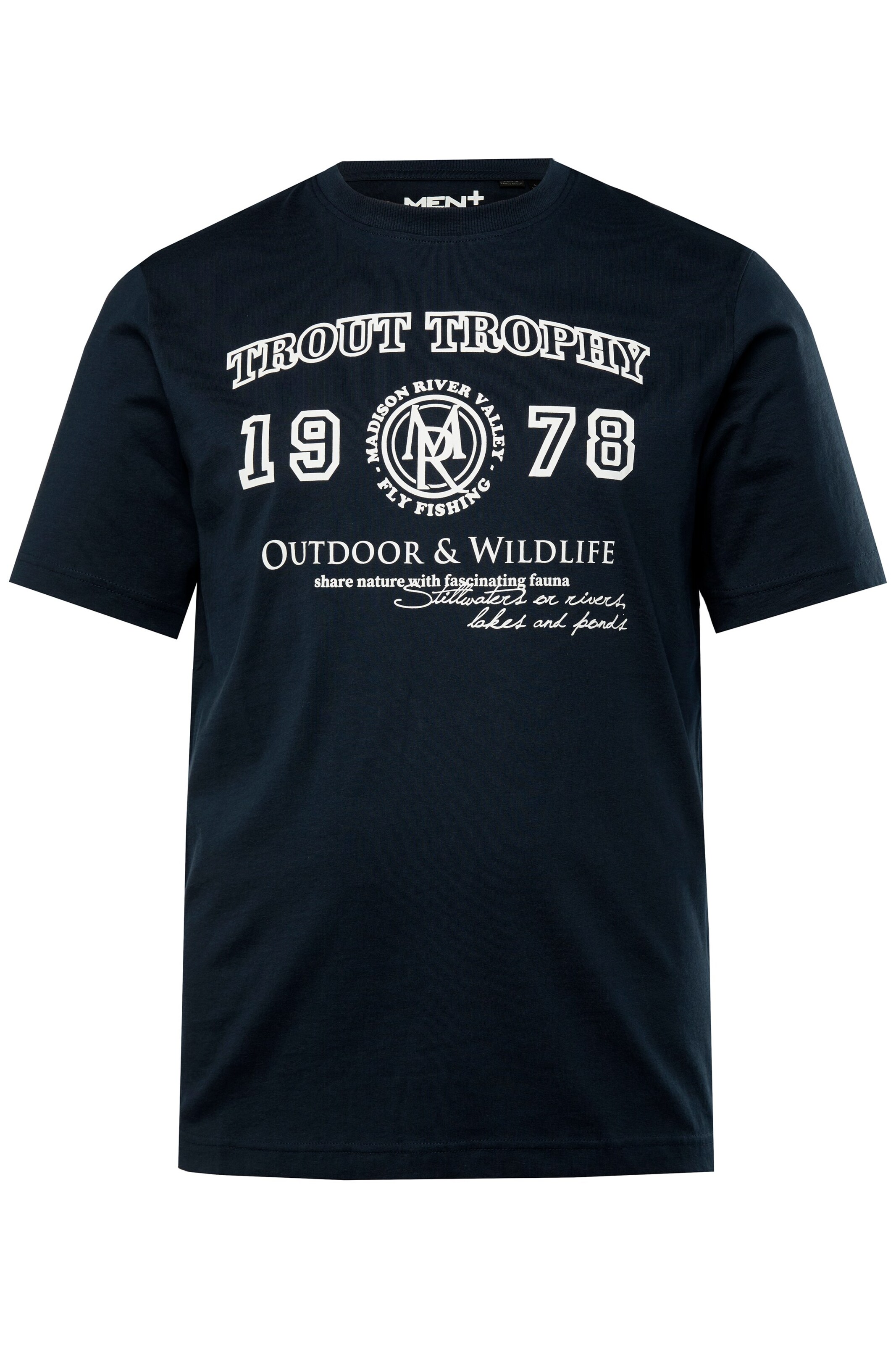 Men Plus T-Shirt in Blau: Vorderseite