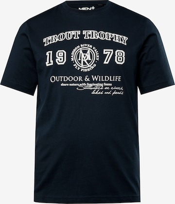 Men Plus T-Shirt in Blau: Vorderseite