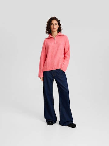 Bershka Sweter w kolorze pomarańczowy