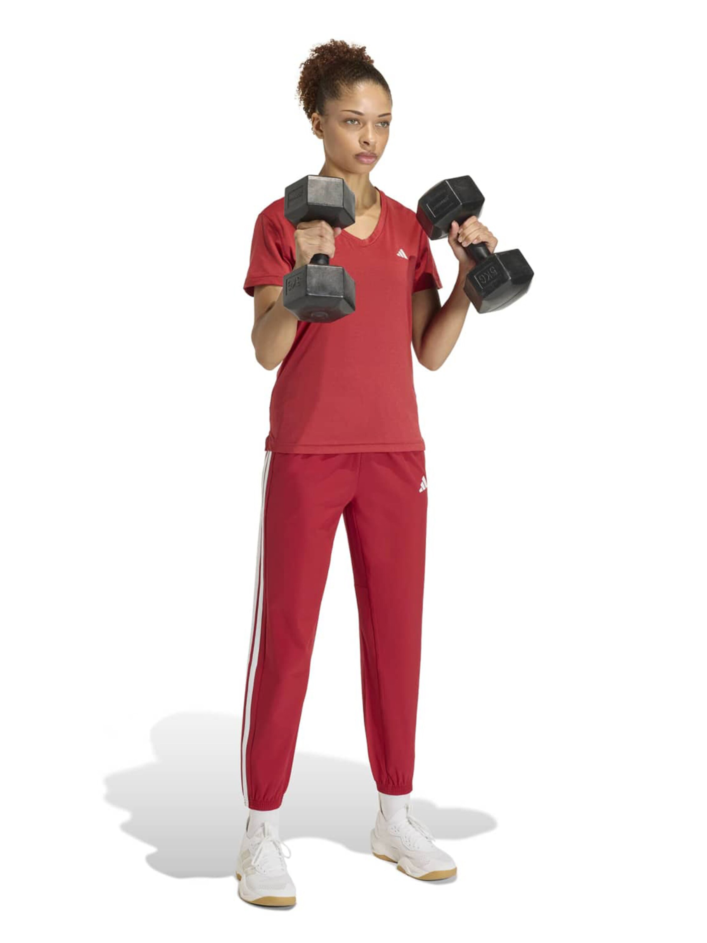 ADIDAS PERFORMANCE Конический (Tapered) Спортивные штаны 'Essentials' в Красный