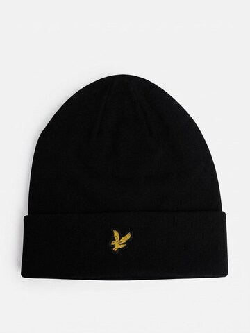 Berretto 'Cotton Merino Beanie' di Lyle & Scott in nero: frontale