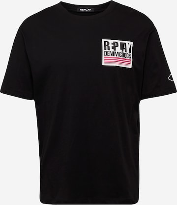 REPLAY Shirt in Schwarz: predná strana