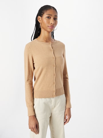 GAP Gebreid vest 'Cardi' in Beige: voorkant