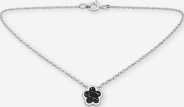 Chaîne 'Clover Black Marmor Halskette' Pure Schmuck en argent : devant