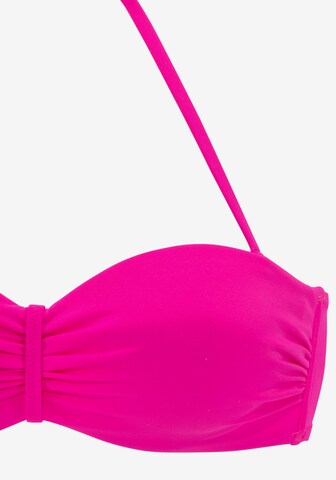 VIVANCE Bandeau Bikini w kolorze różowy