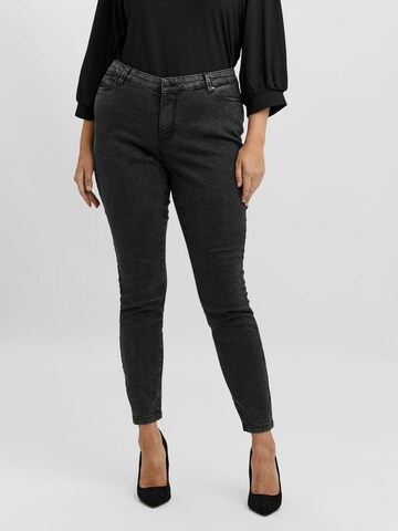 Vero Moda Curve Slimfit Jeggings 'LUDY' σε γκρι: μπροστά