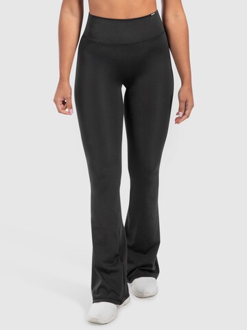 évasé Pantalon de sport ' Loreen ' Smilodox en noir : devant