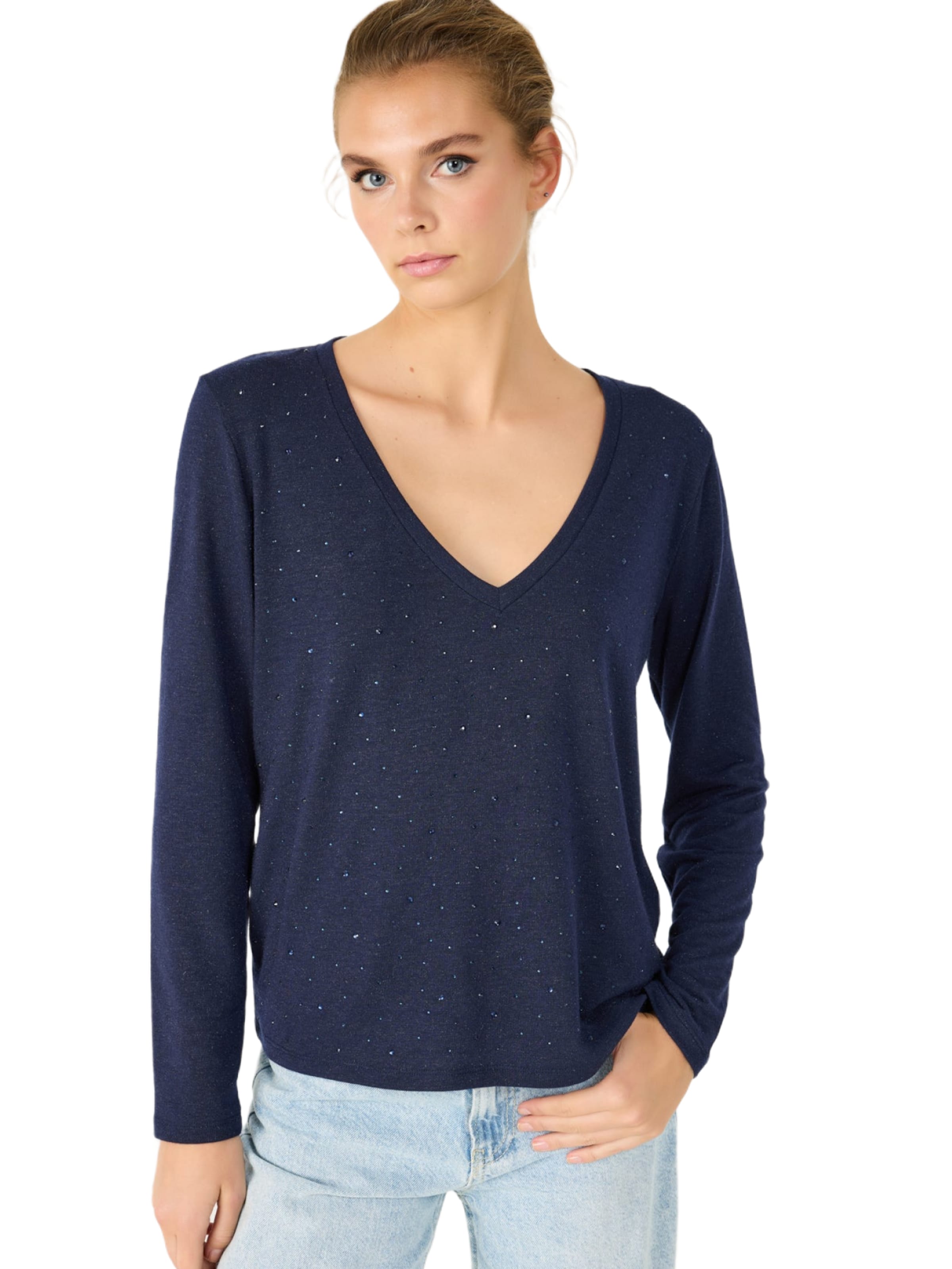 No Matter What Shirt in Blue: front