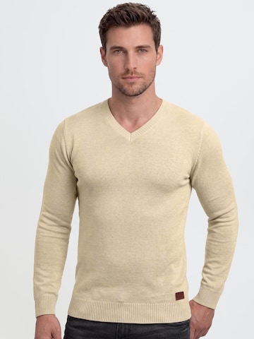 BLEND - Pullover 'Lasse' em bege: frente