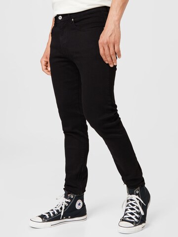 BURTON MENSWEAR LONDON Skinny Jeans in Black: front