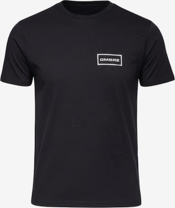 Ombre T-shirt i svart: framsida