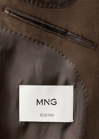 MANGO MAN Slim fit Suit Jacket 'Asti' in Brown