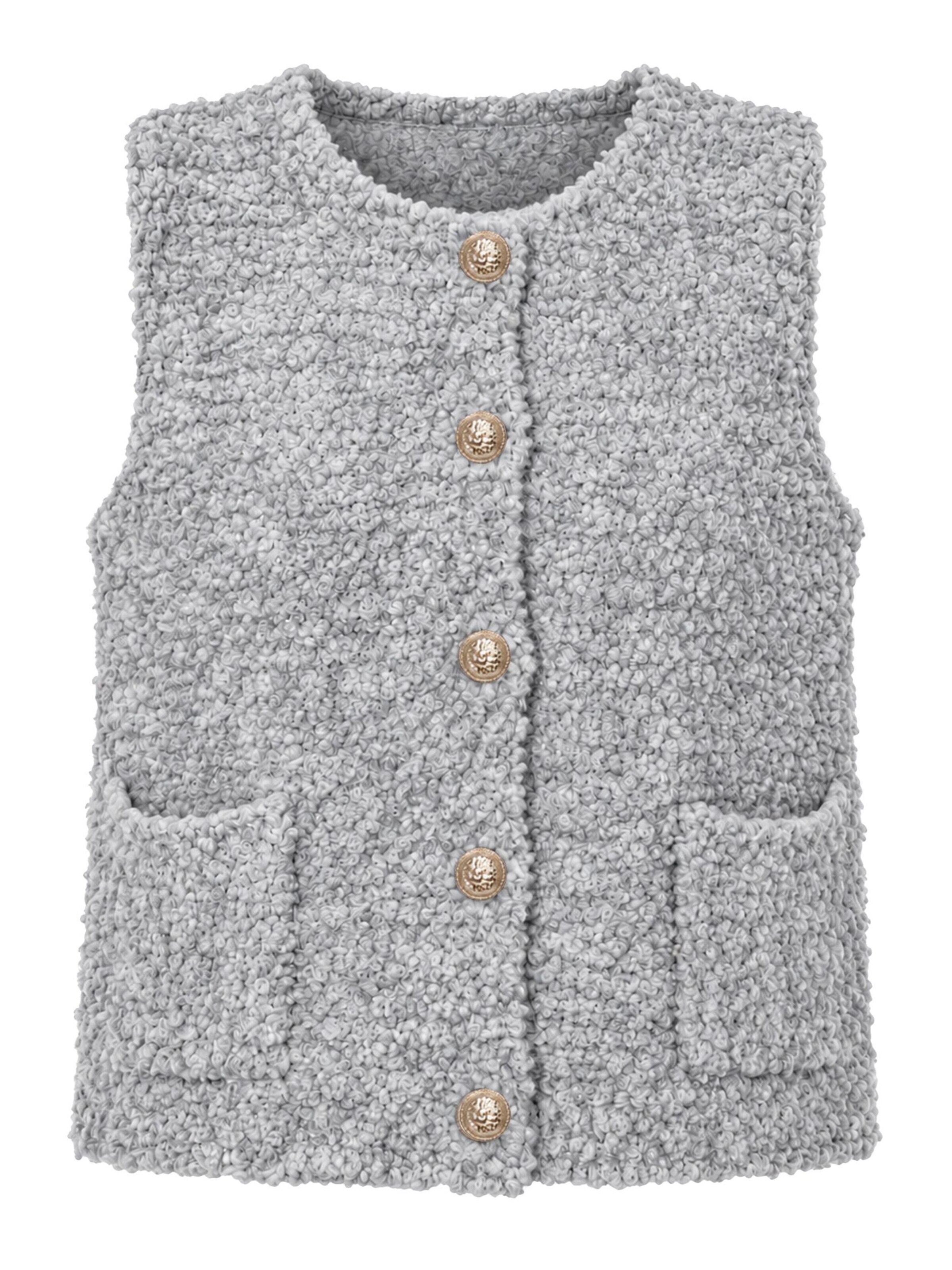 SASSYCLASSY Weste‌‌‌‌‌ in Grau: Vorderseite