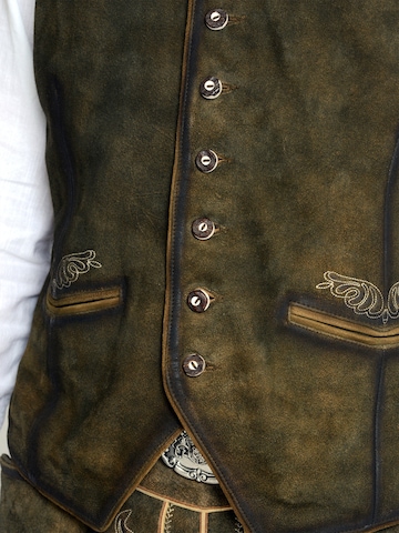 Gilet folklorique Rißberg en marron