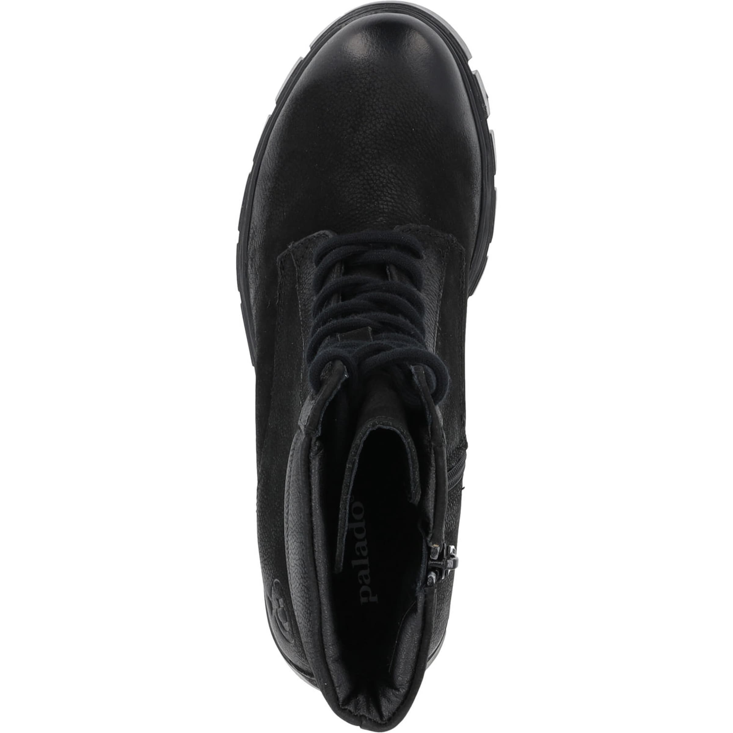 Palado Ниски ботуши с връзки в черно