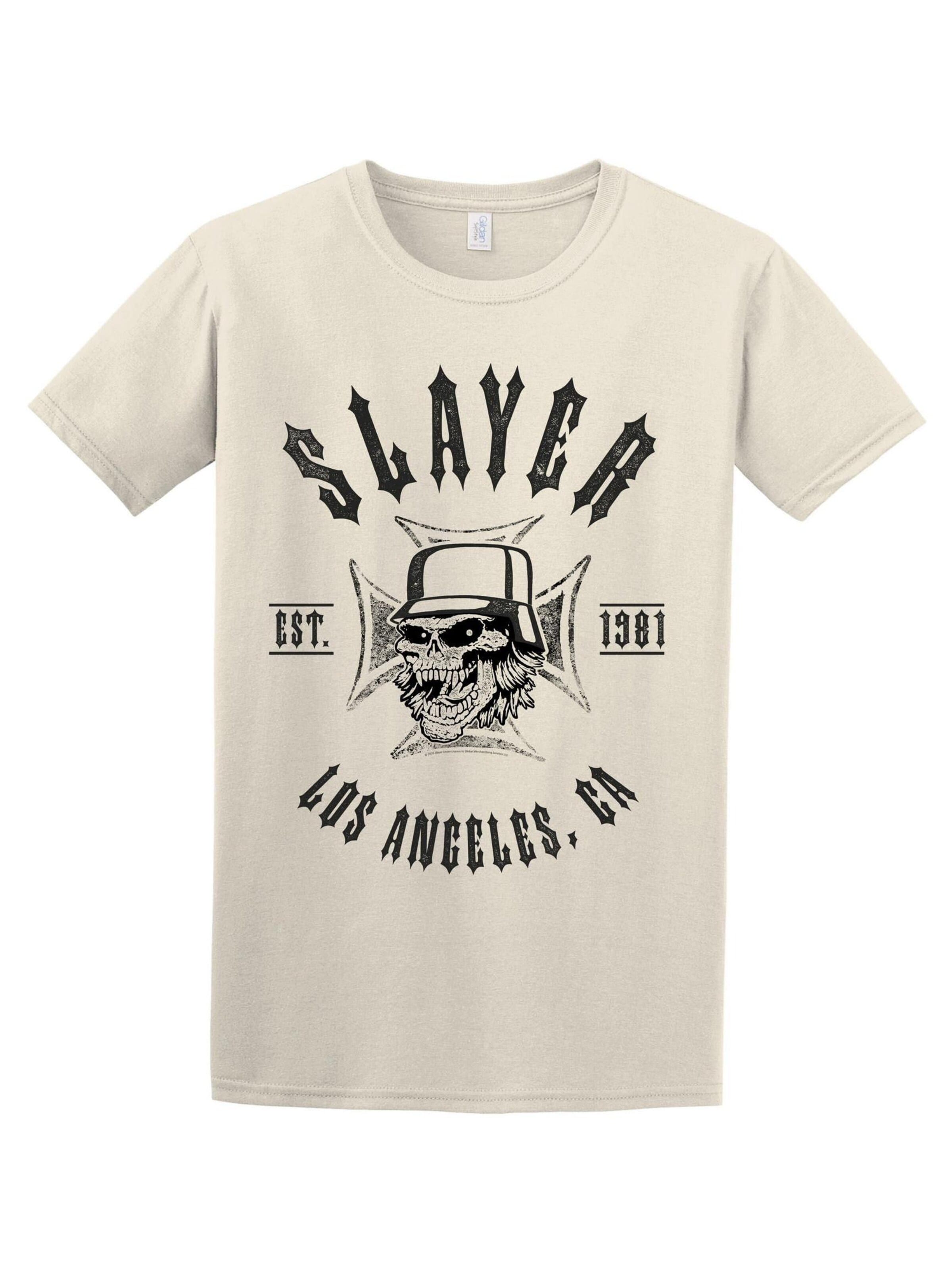 Slayer Koszulka 'Slayer EST.1981 T-Shirt' w kolorze biały: przód
