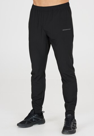 ENDURANCE Tapered Workout Pants 'Jeen' in Black: front
