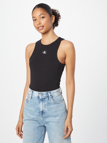 Calvin Klein Jeans Top - fekete: elől