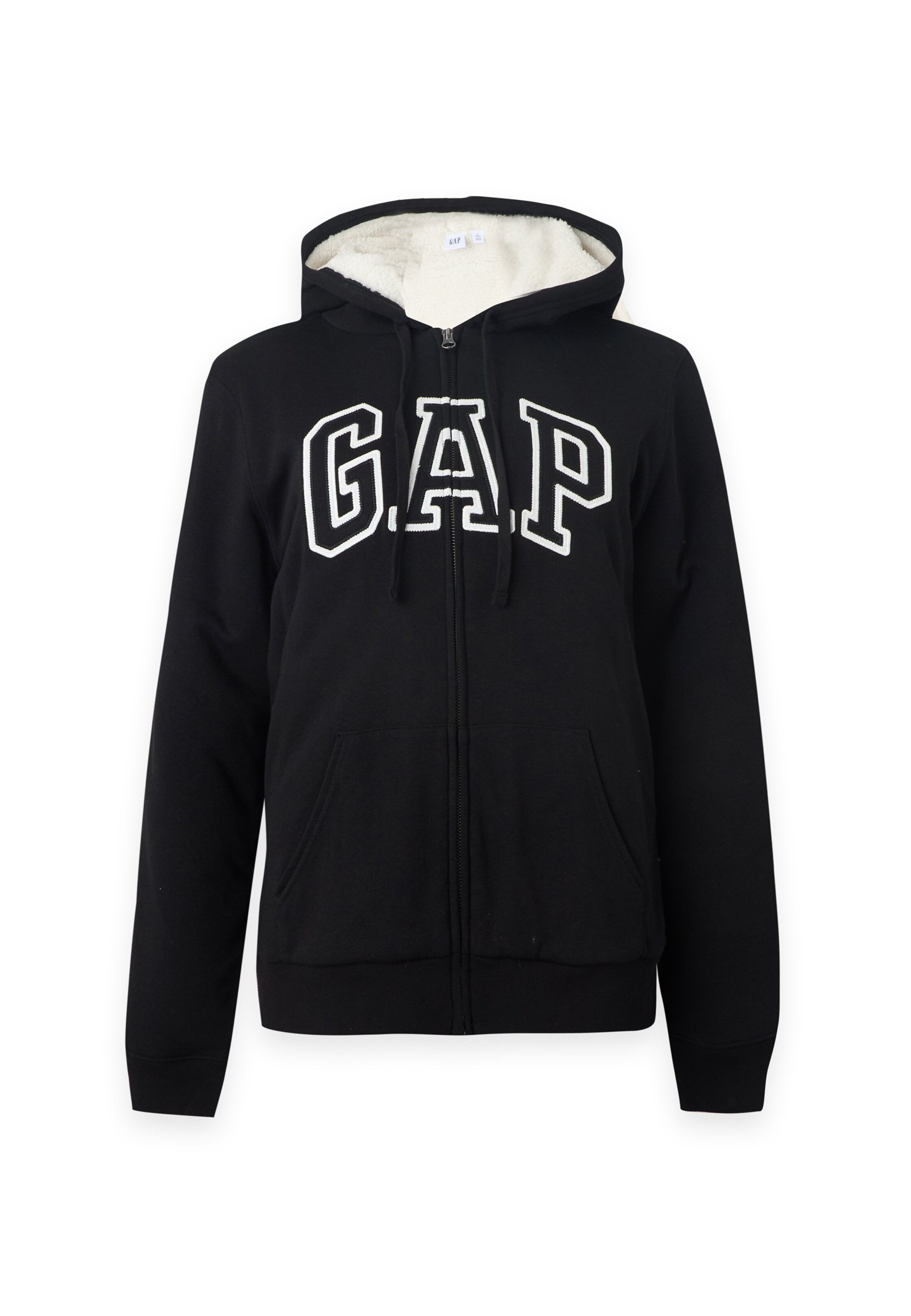 Gap Tall Sweat jacket 'HERITAGE' in Black: front