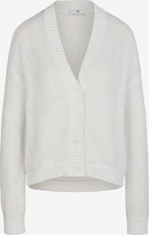 Peter Hahn Knit Cardigan in White: front