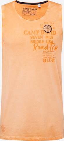 CAMP DAVID Majica 'Muscle' | oranžna barva: sprednja stran