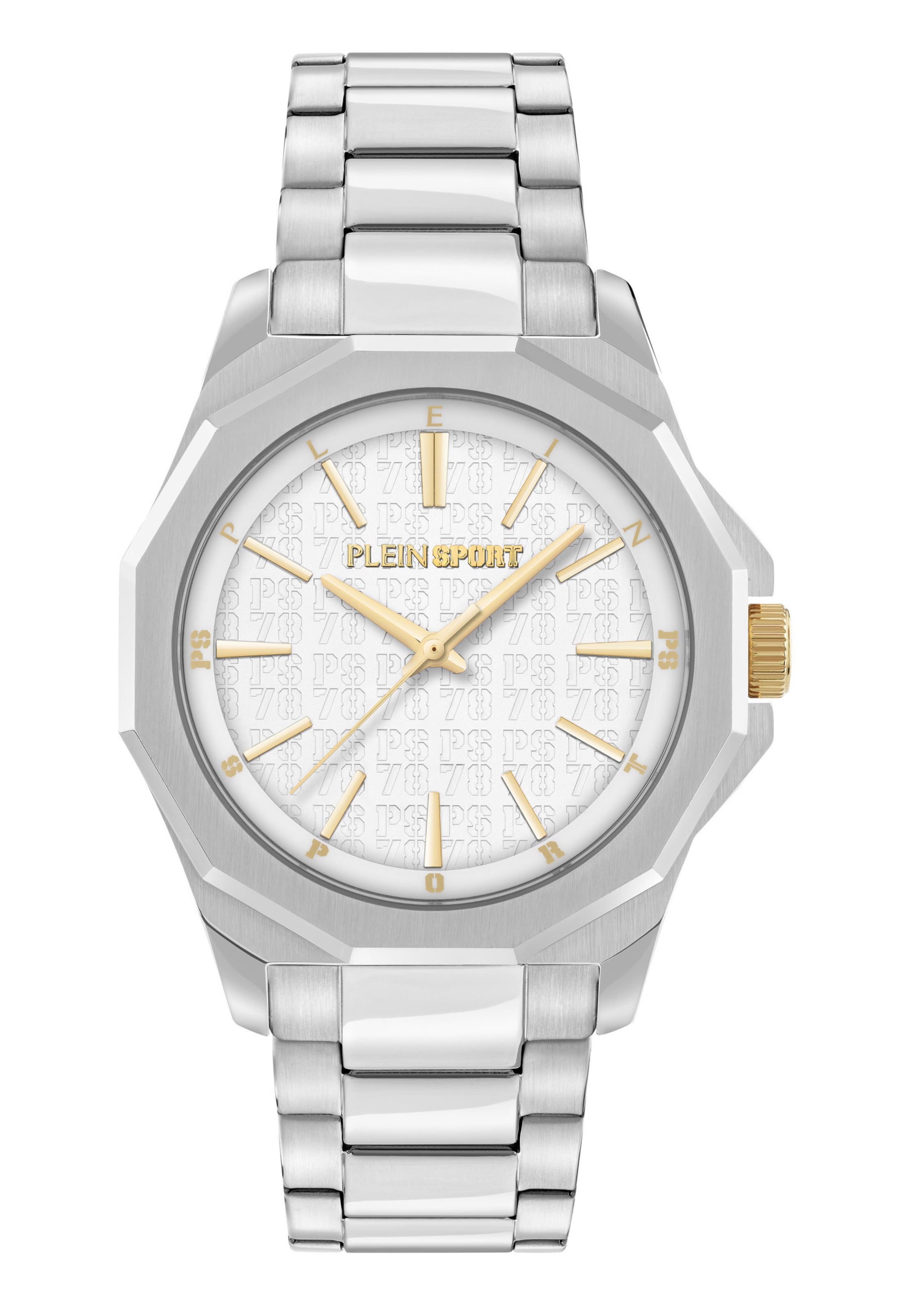 Plein Sport Analogt ur i sølv: forside
