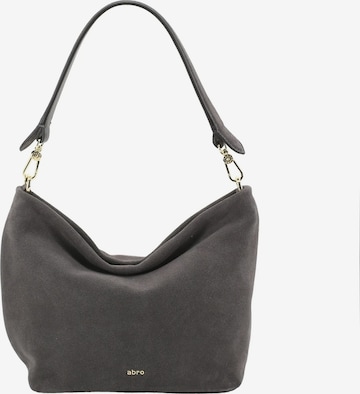 ABRO Shoulder Bag 'EBONY' in Grey: front