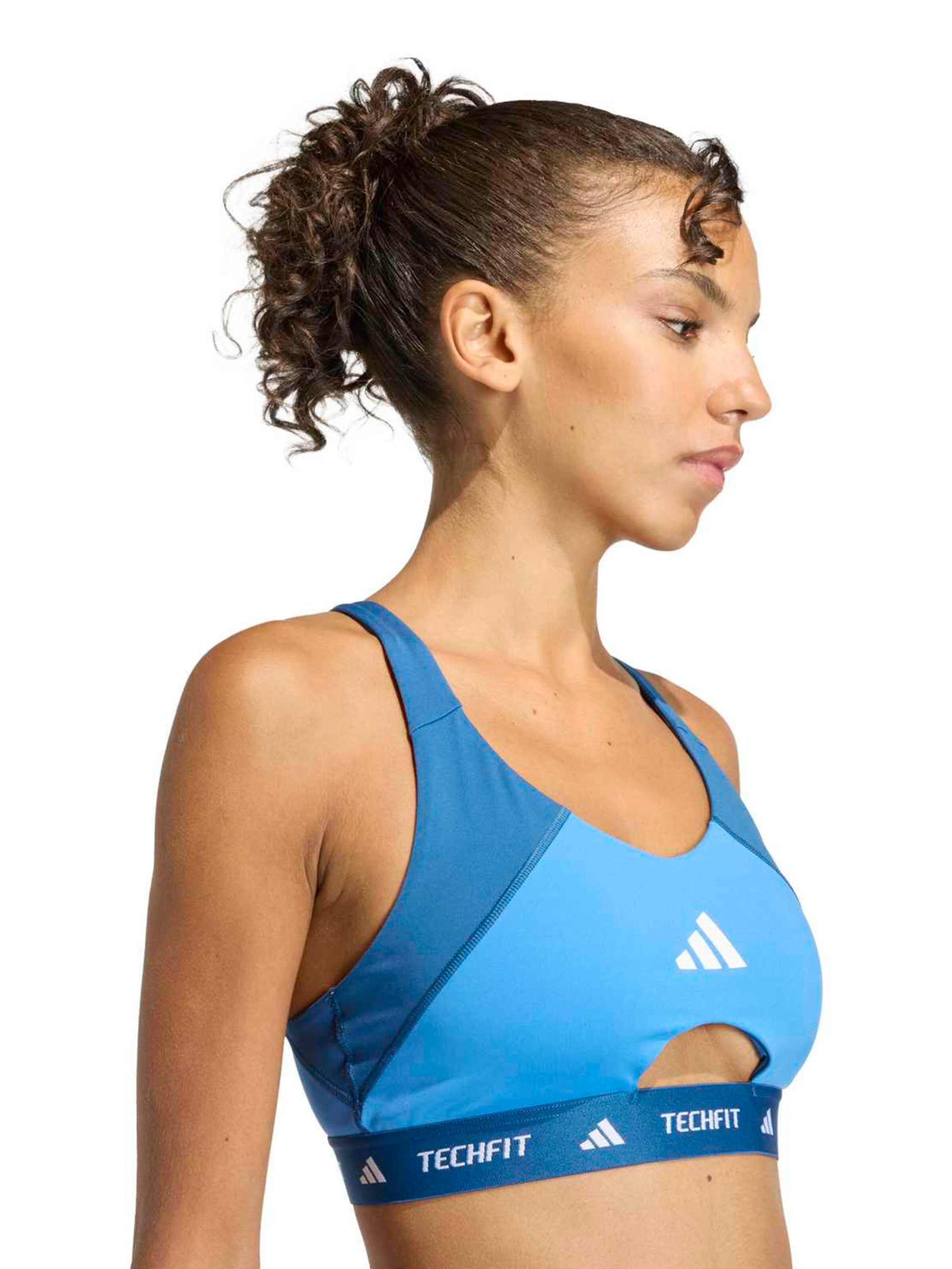 ADIDAS PERFORMANCE Bustier Sport-BH in Blau