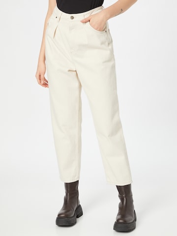 AMERICAN VINTAGE Regular Pleated Jeans 'DATCITY' in Beige: front