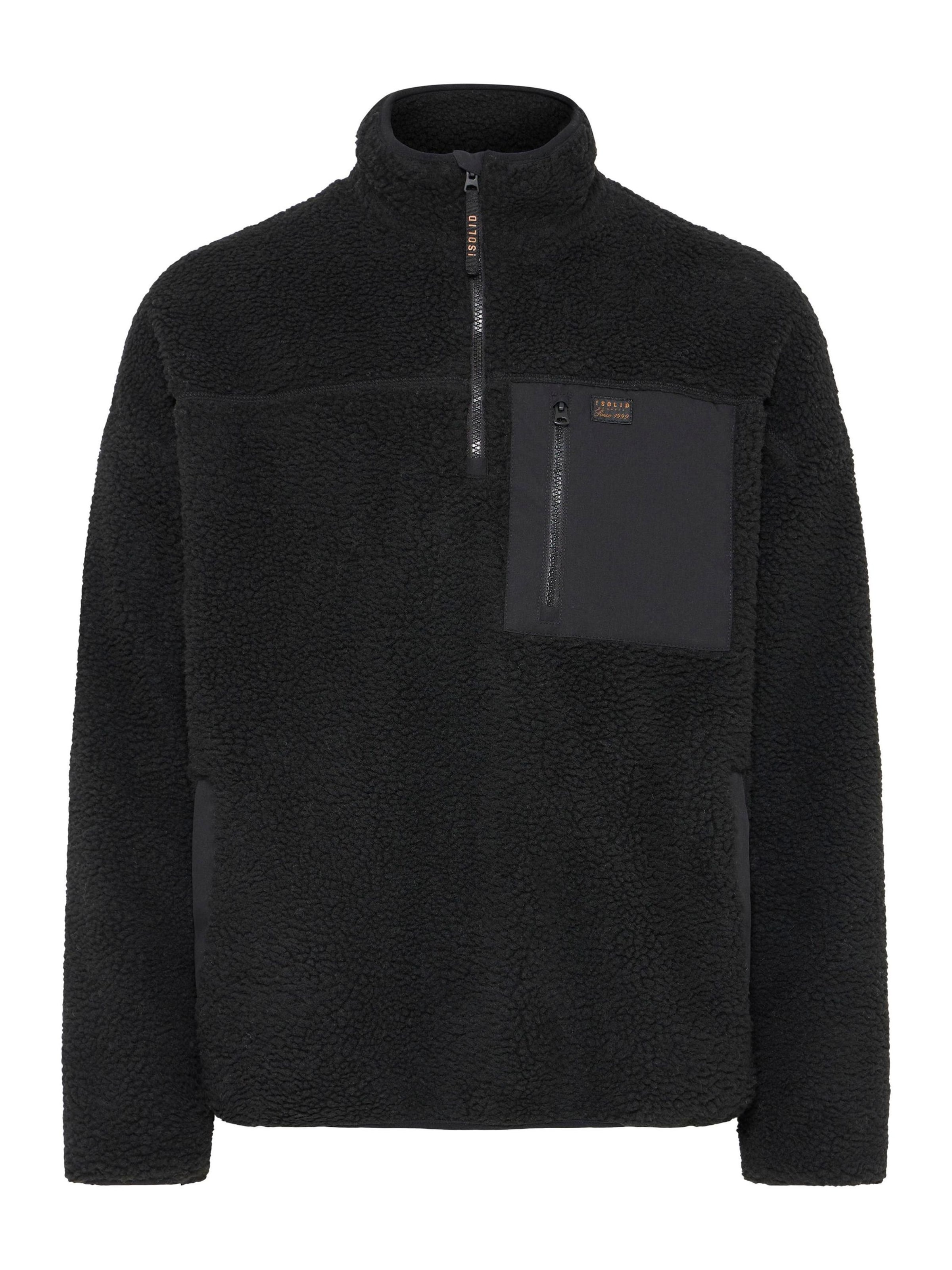 !Solid Sports sweater ' SDMCWAIN ' in Black: front