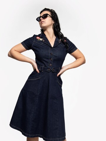 Queen Kerosin Kleid‌ in Blau