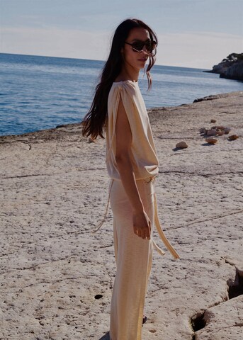 MANGO Regular Hose 'Ventura' in Beige