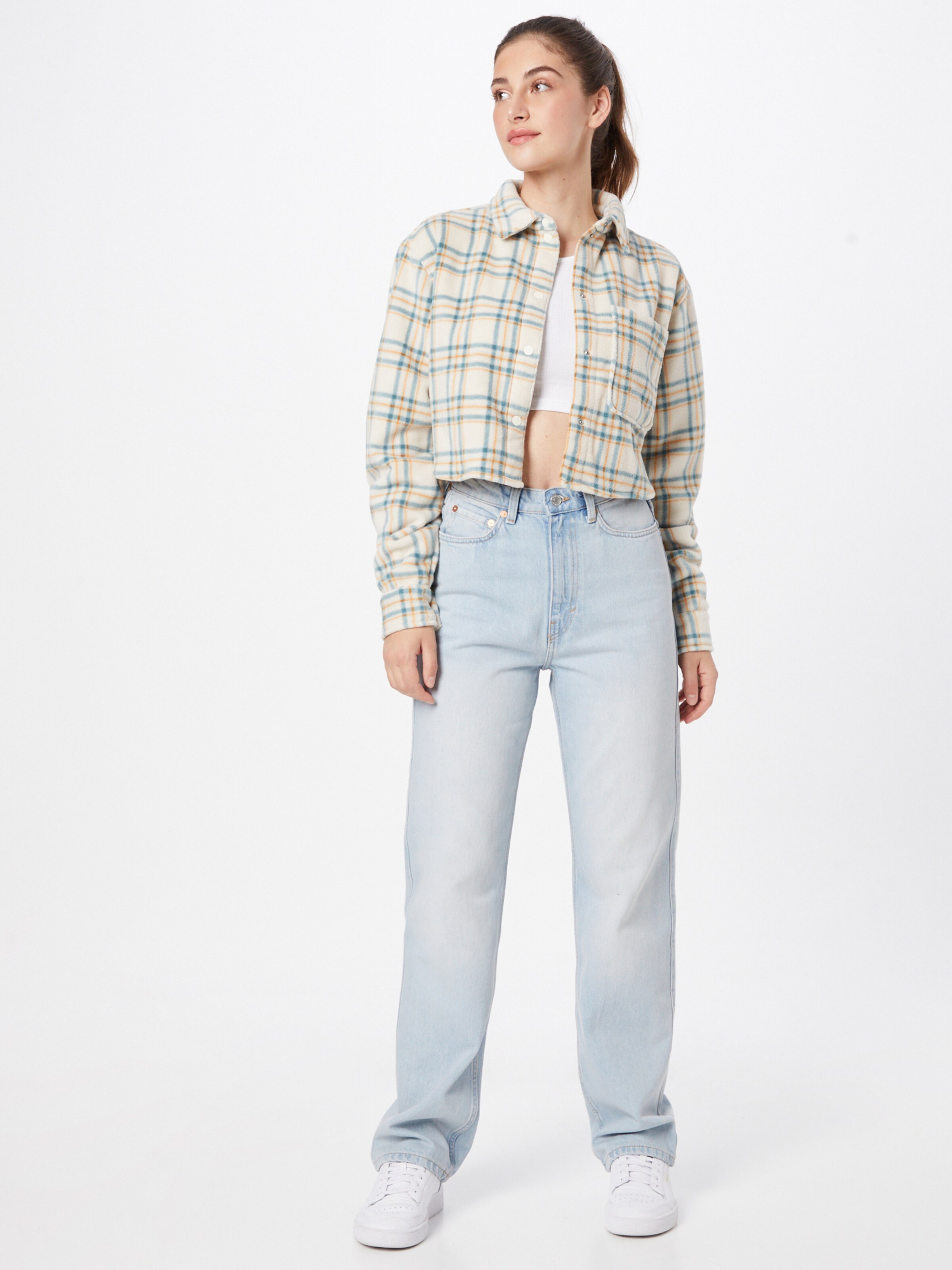 Frauen Jeans WEEKDAY Jeans 'Rowe Extra High Straight' in Hellblau - RZ71924 Frauen Jeans WEEKDAY Jeans 'Rowe Extra High Straight' in Hellblau - RZ71924