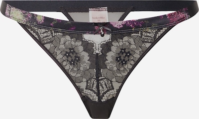 Hunkemöller String 'Amelie' en mélange de couleurs / noir, Vue avec produit