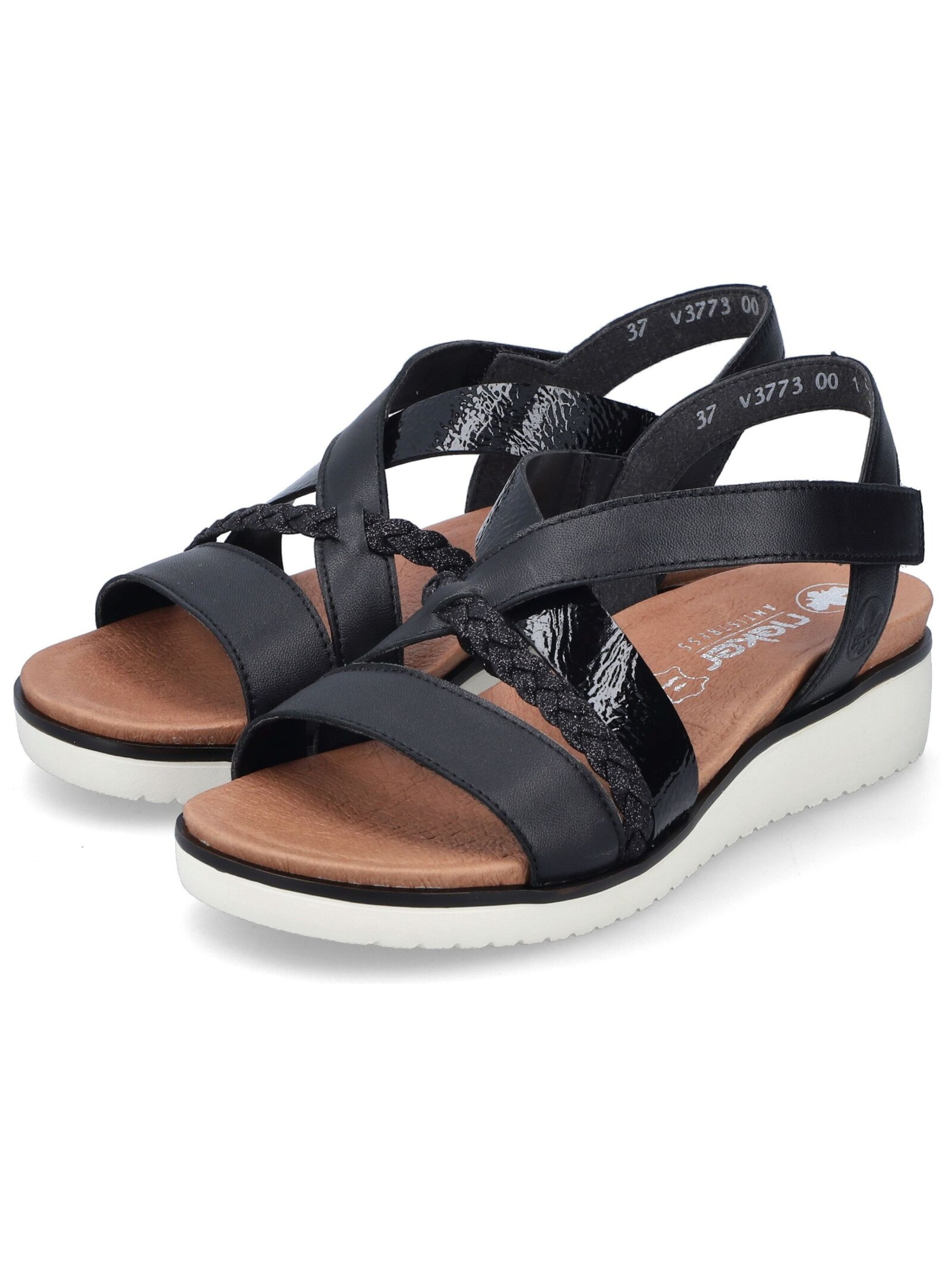 Sandalo con cinturino di Rieker in nero