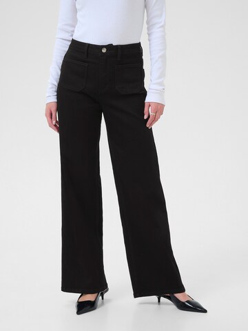 Kaffe Wide leg Jeans 'KABrook' in Black: front