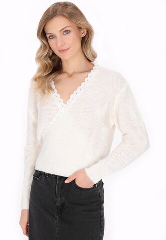 DreiMaster Vintage - Cárdigan en blanco: frente