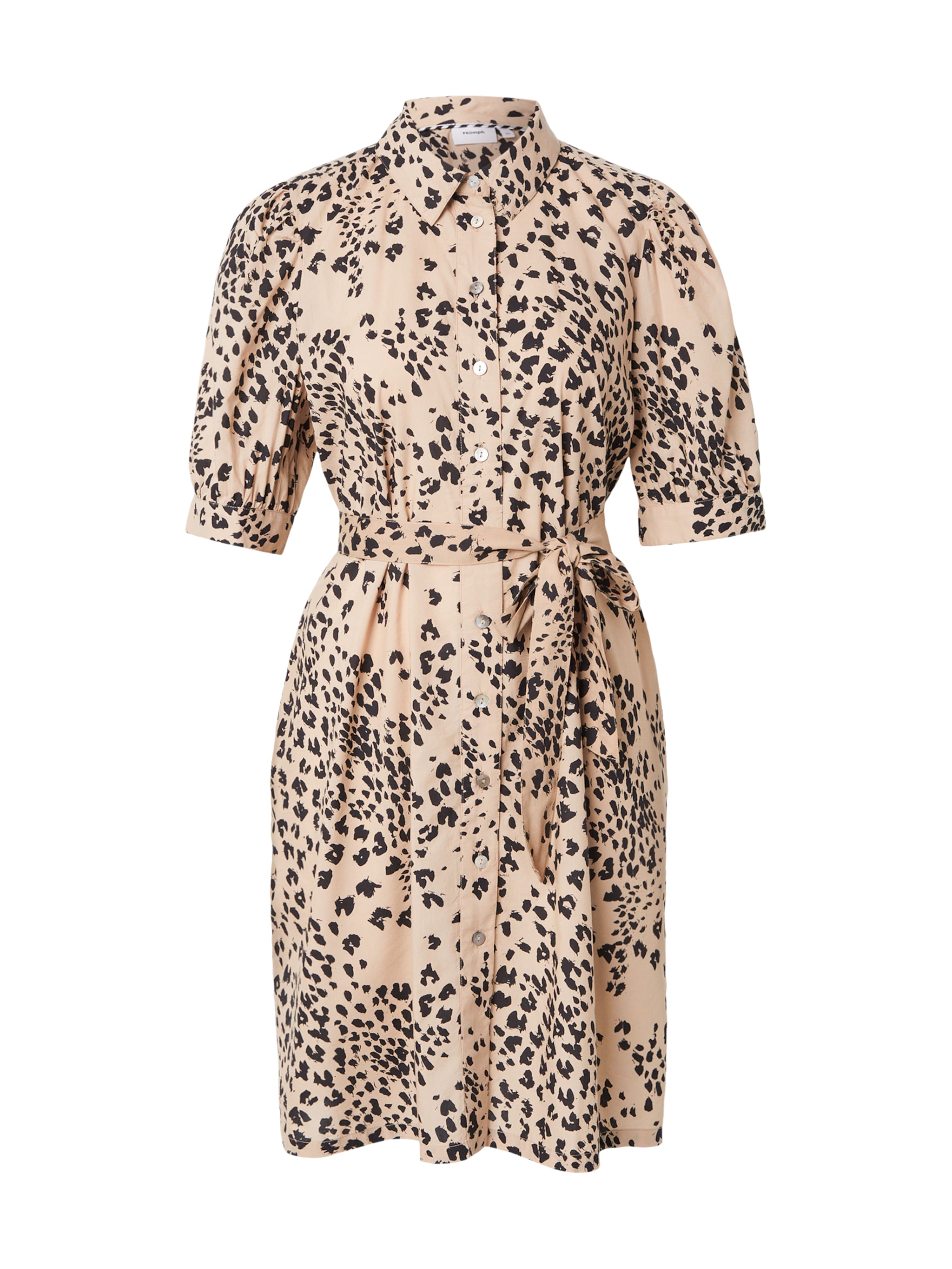 Robe-chemise 'SANAH' NÜMPH en beige : devant