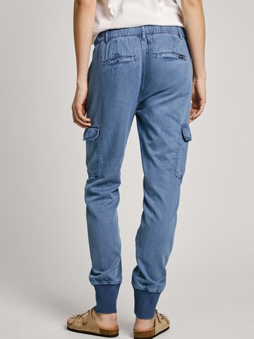 Pepe Jeans Tapered Cargobroek 'New Crusade' in Blauw