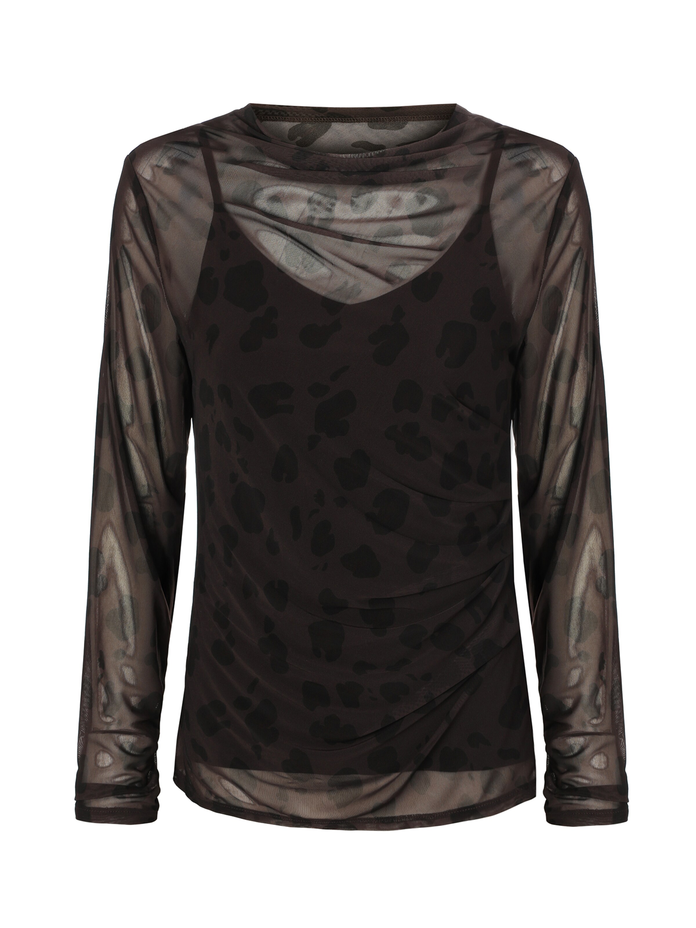 TATUUM Shirt 'Olari' in L in braun / schwarz, Produktansicht
