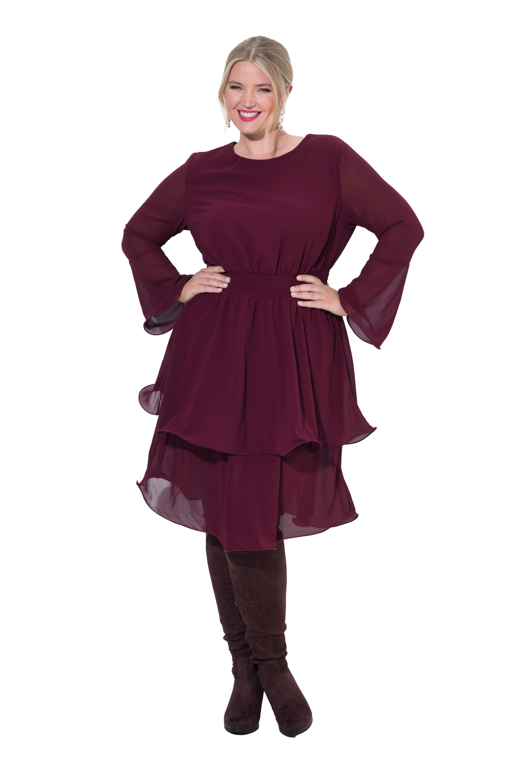 MIAMODA Jurk in Rood: voorkant