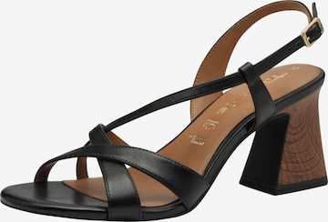 Tamaris Strap sandal in Black: front