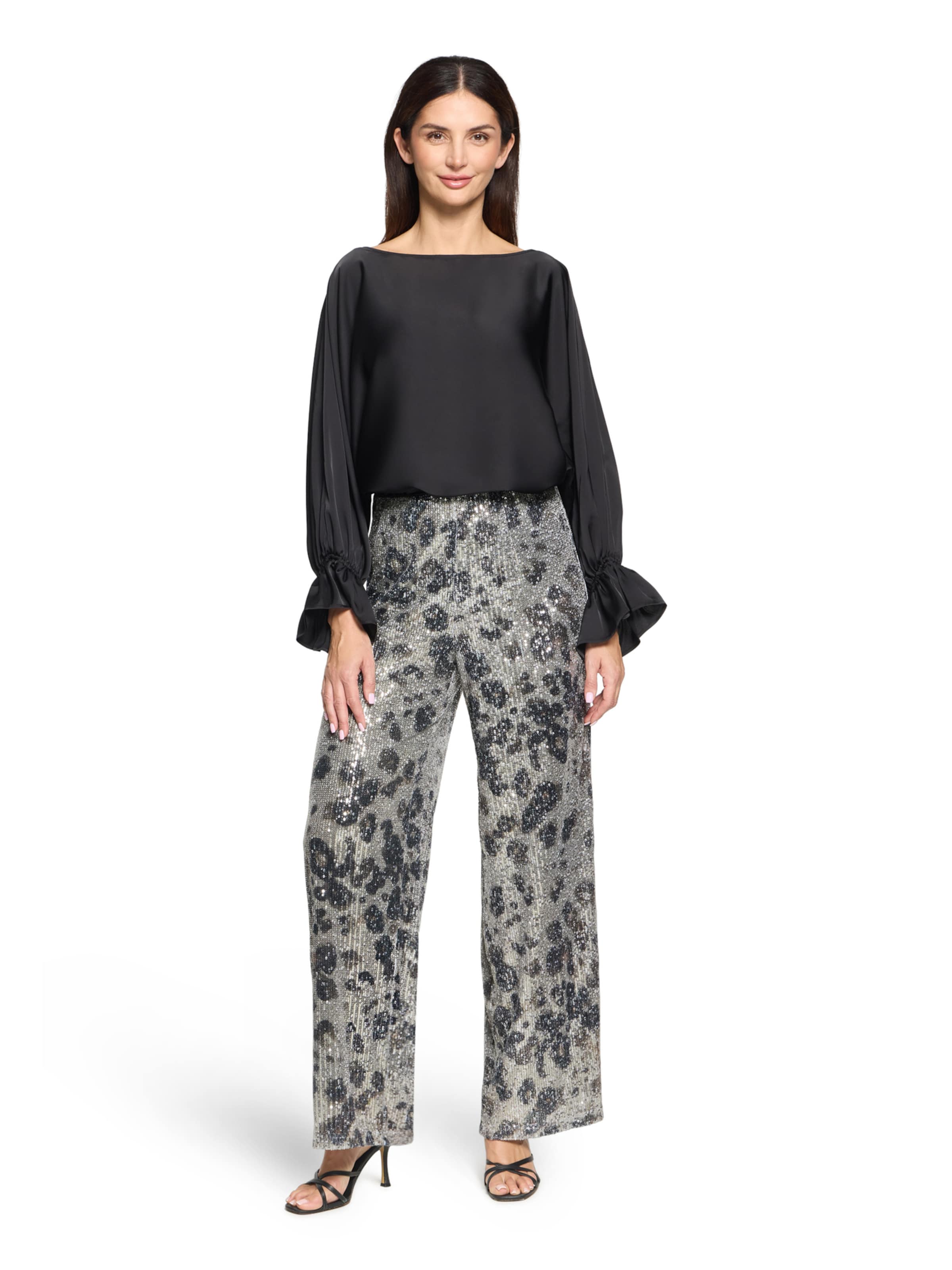 Betty Barclay Wide leg Trousers in Beige: front