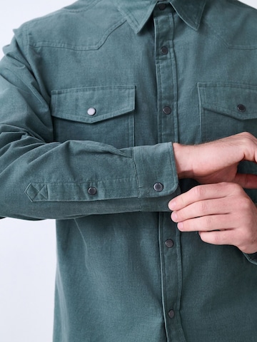 Regular fit Cămașă 'Western' de la Next pe verde