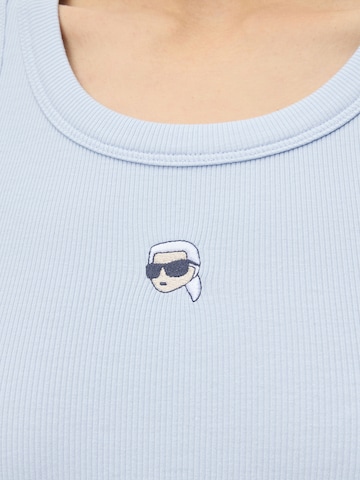 Haut 'Ikon' Karl Lagerfeld en bleu