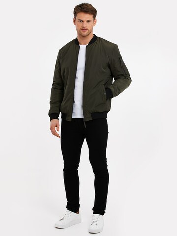 Veste mi-saison Threadbare en vert